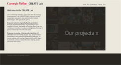 Desktop Screenshot of cmucreatelab.org